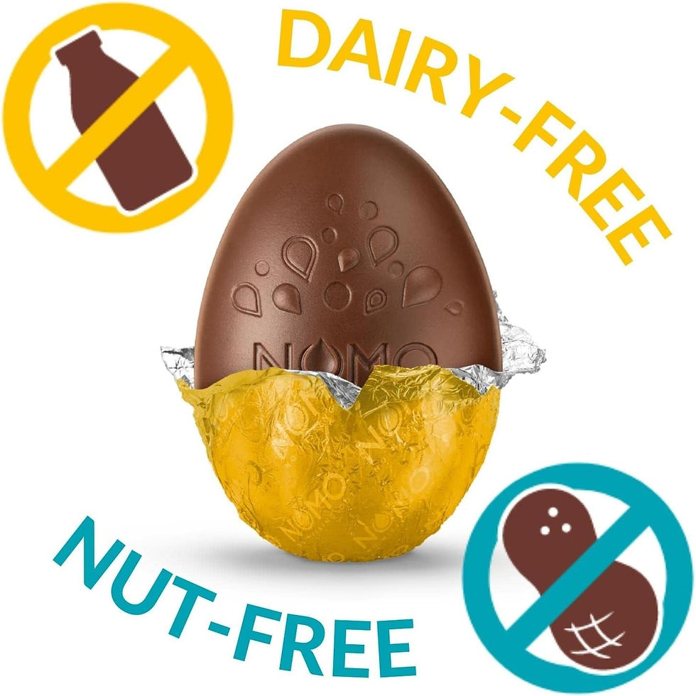 Thumbnail: Vegan Easter Eggs Chocolate -  Caramel Chocolate Easter Egg and Bar - Nut Free,