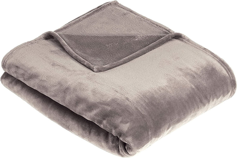 Thumbnail: Basics - Cuddly blanket, made of velvety plush, 127 x 152cm - Blue-Green