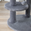 Thumbnail: 104cm Deluxe Cat Activity Tree w/ Scratching Posts Ear Perch House - Grey