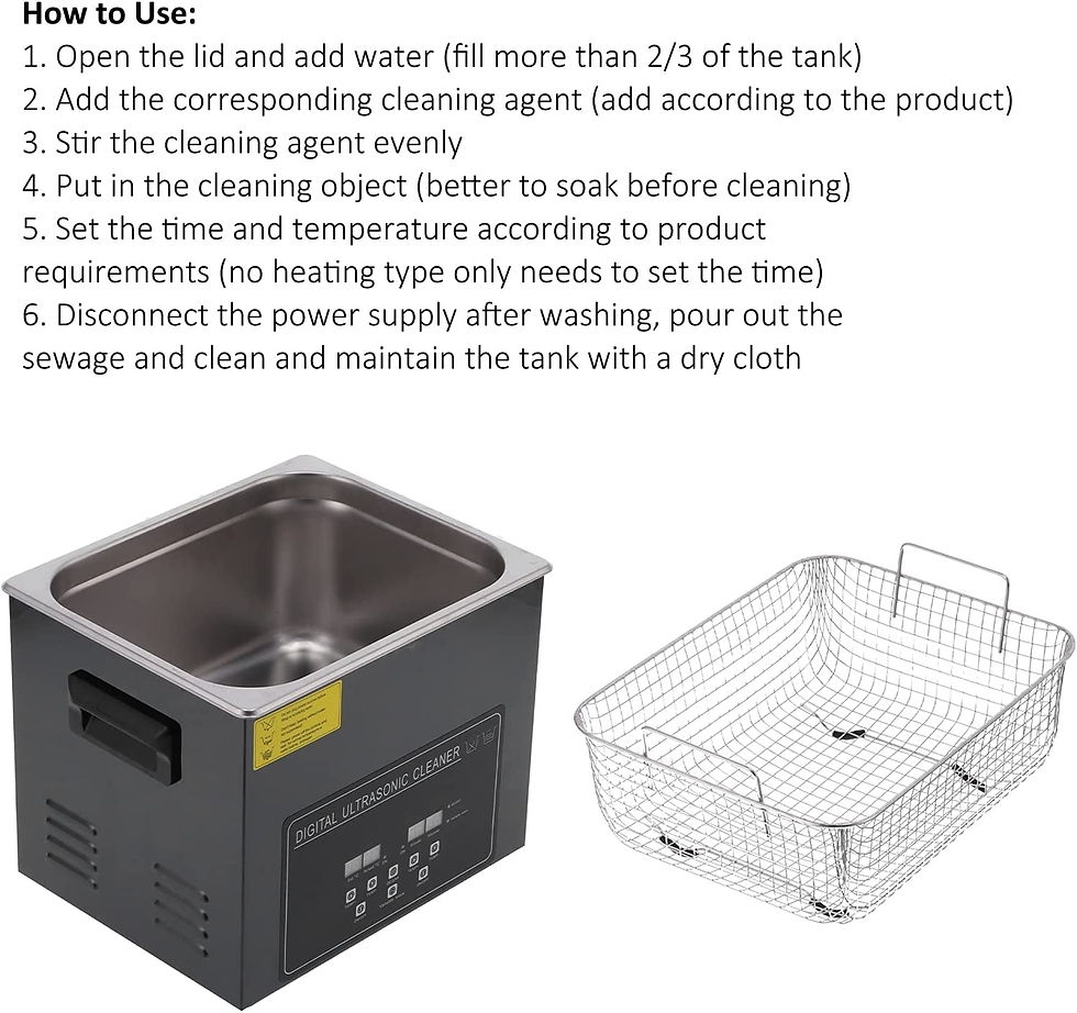 Thumbnail: Digital Ultrasonic Cleaner 10L Ultrasound Cleaning Machine YM‑410A Ultra Sonic
