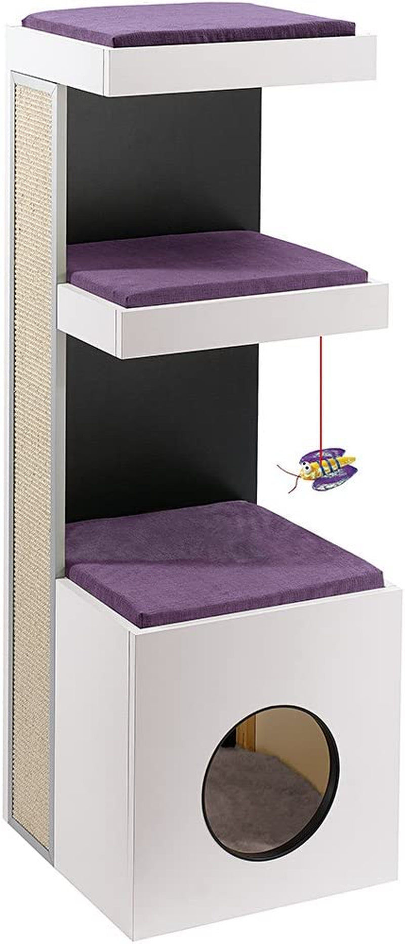 Thumbnail: Cat Tree, Cat Scratching Post, Cat House, 40 x 40 x 115 cm