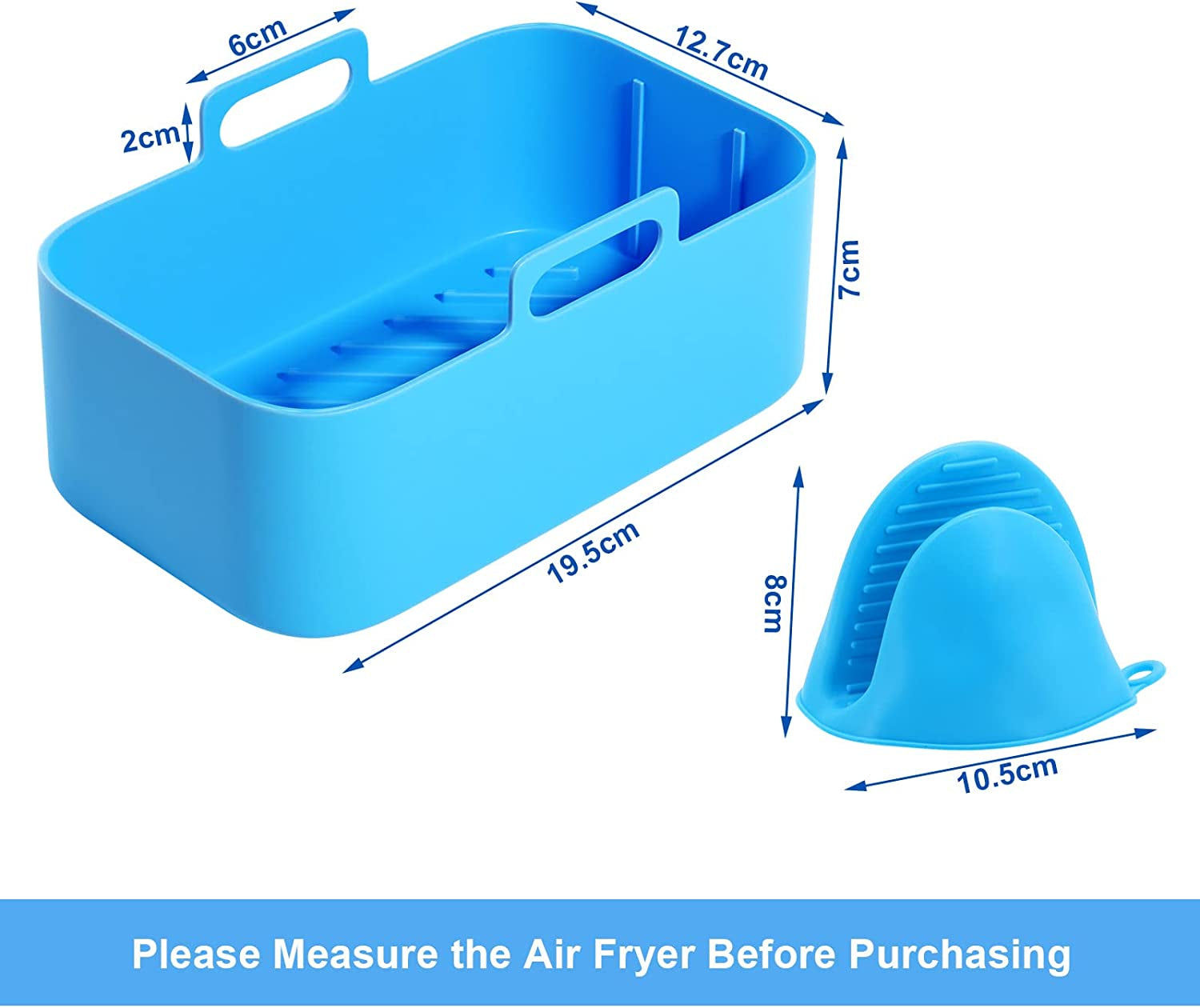 Air Fryer Liners Silicone Mat for Ninja Dual DZ201/DZ401 Dual Air Fryer Silicone