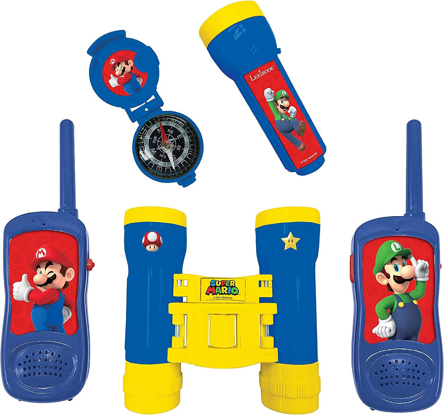 Set for Children, Walkie-Talkies, Binoculars, Compass, Torchlight Gift Idea
