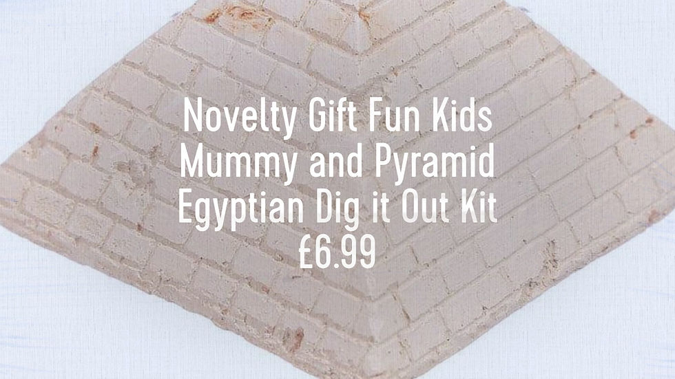 Thumbnail: Novelty Gift Fun Kids Mummy and Pyramid Egyptian Dig it Out Kit