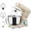 Thumbnail: Electric Stand Mixer, 4.5L Food Mixer with Dough Hook, Whisk, Beige