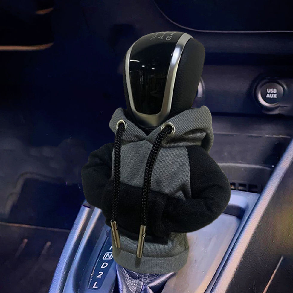 Thumbnail: Christmas Car Gear Shift Cover Festive Hoodie Style Gearbox Decoration Accessory