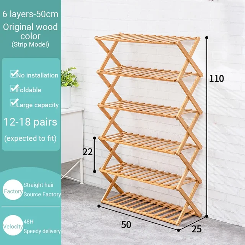 Thumbnail: Foldable Multi-Layer Household Shoe Dormitory Rack | Furniture UK