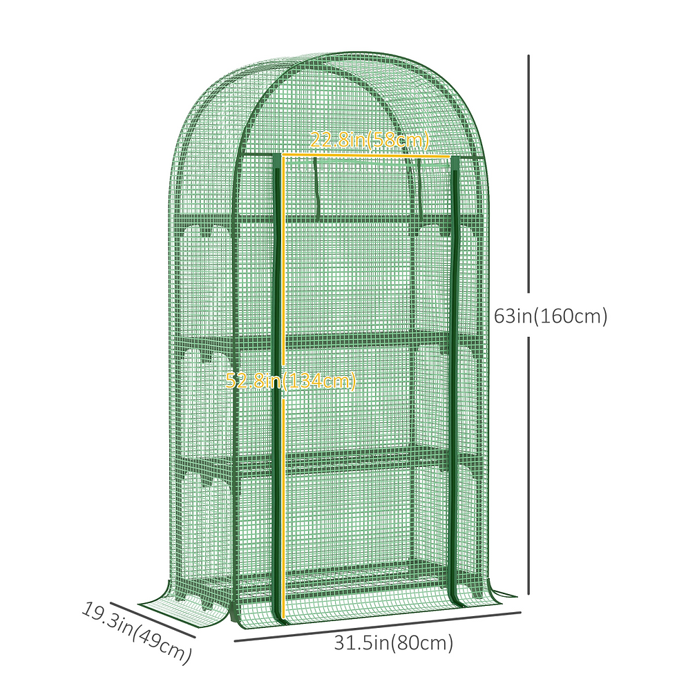 Thumbnail: Compact Mini Walk-in Greenhouse – Perfect for Small Gardens & Urban Spaces