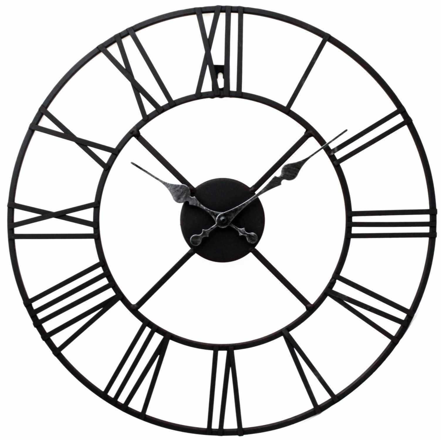 Metal Clock, Roman Numeral 60cm Shipping furniture UK