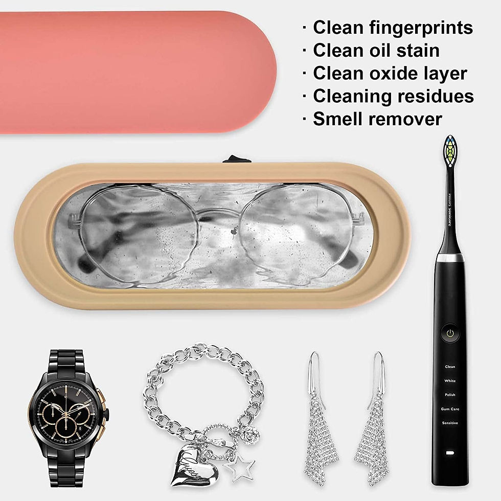 Thumbnail: 350 ml Ultrasonic Cleaner Mini Ultrasonic Cleaning Device Automatic Glasses Jewe