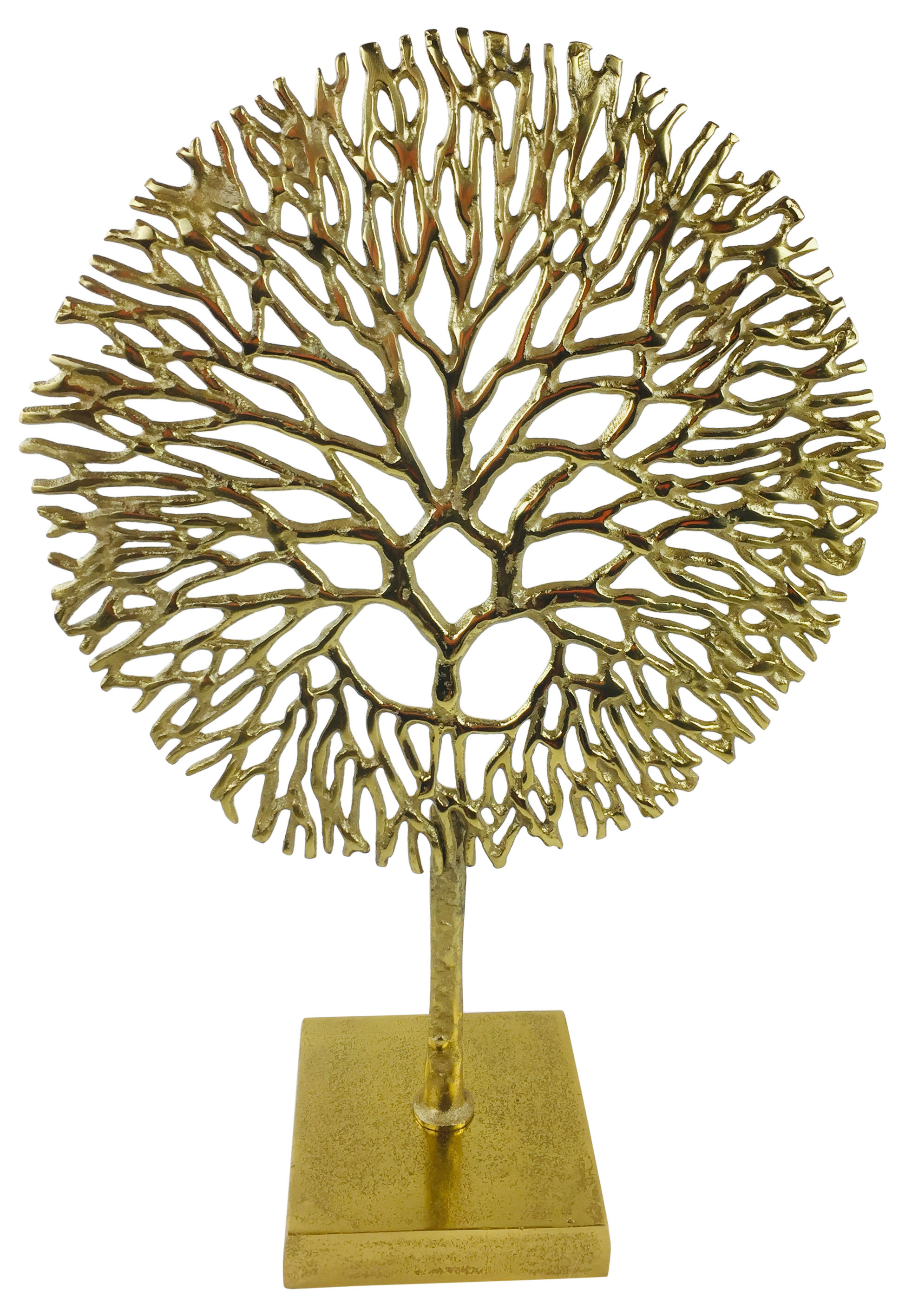 Gold Coral Sculpture Shipping furniture UK