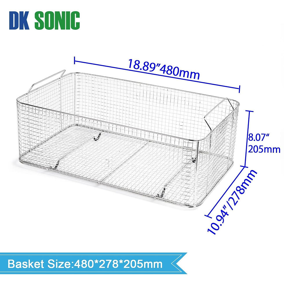 Thumbnail: Professional Ultrasonic Cleaner with Heater Basket Digital Timer for Jewelry,Rin