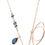 Thumbnail: Crystal Duo Evil Eye Rose Gold-Plated Necklace