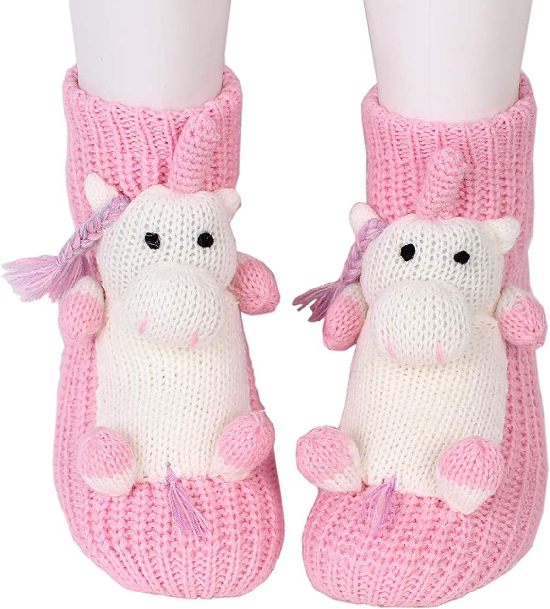 Winter Christmas 3D Cartoon Non-slip socks Manual Christmas Santa Claus Gifts so