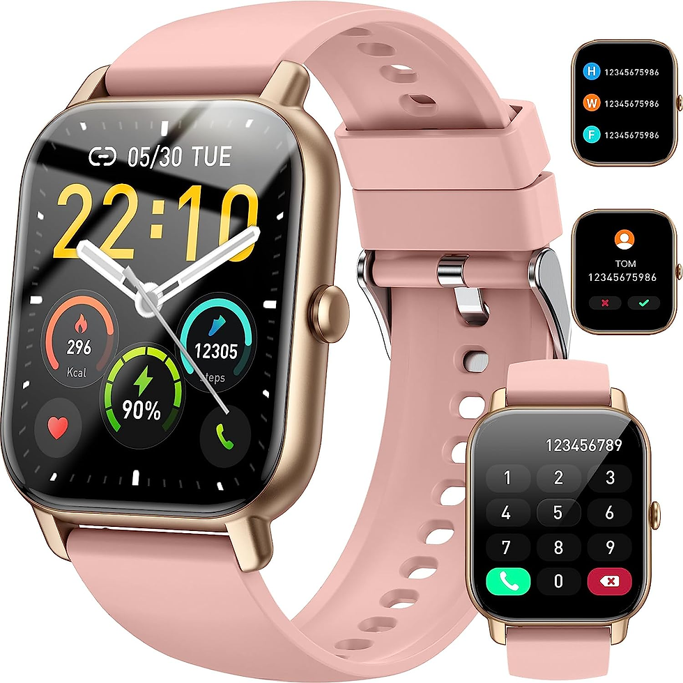 Thumbnail: Smart Fitness Watch with Heart Rate Sleep Monitor, Compatible with Android IOS