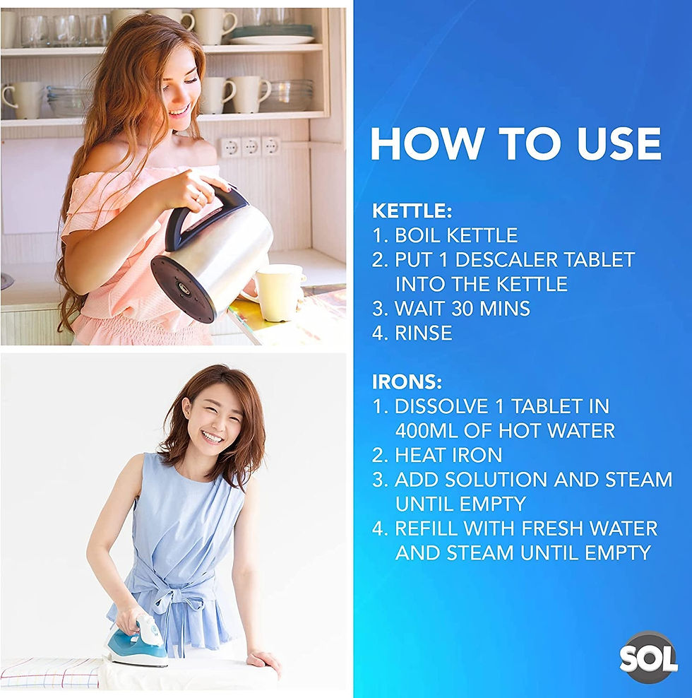 Thumbnail: Kettle Care Kit: Effective Limescale Removal Tablets and Sachets