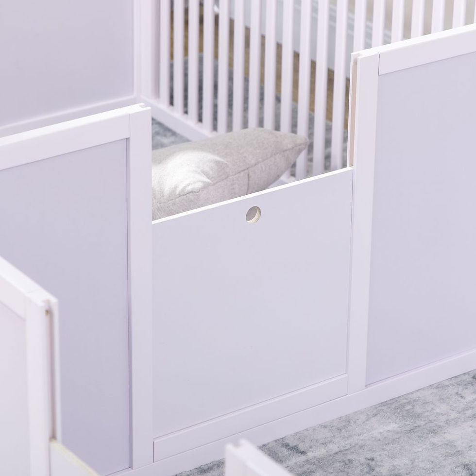 Thumbnail: 7 Panels Puppy Pen for Indoors, with Three Doors, Two-Room Design