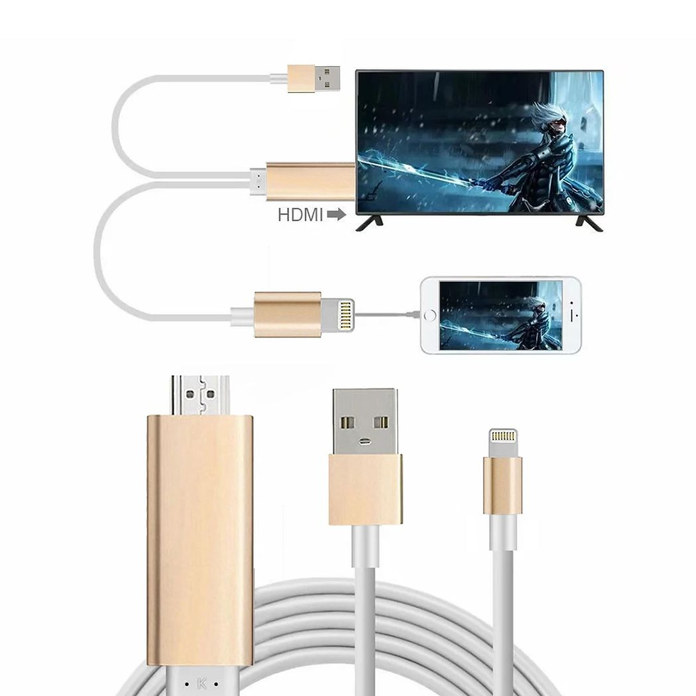 Thumbnail: Full HD Support HDMI Connector Cable for Phone/Pad Gold