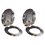 Thumbnail: Toilet Seats 2 pcs with Soft Close Lids MDF New York Design