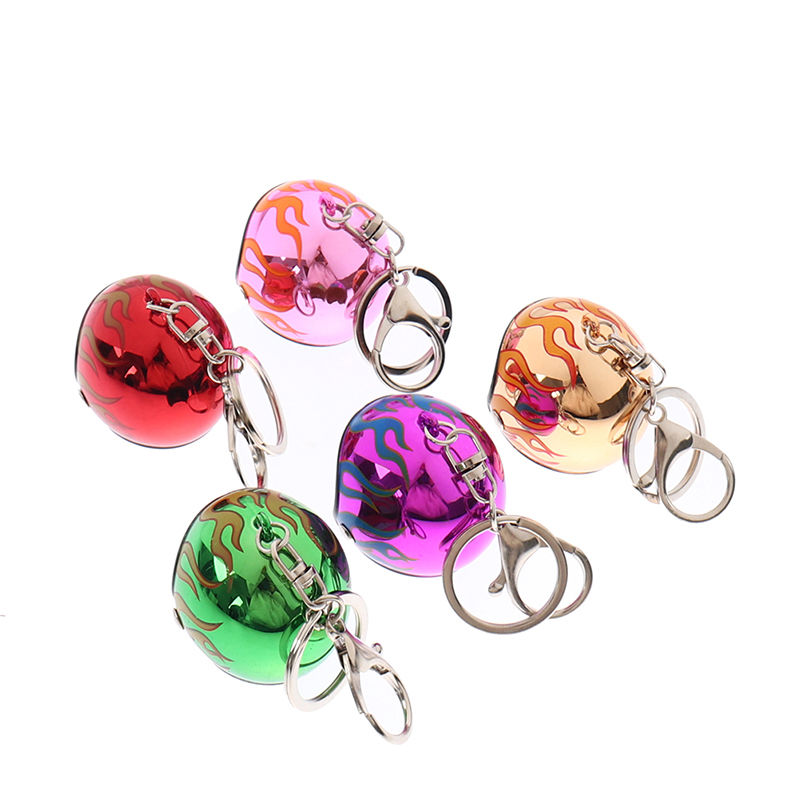 Thumbnail: Motorcycle Helmet Keychain Keyring Chain Ring Pendant Car Interior Decoration