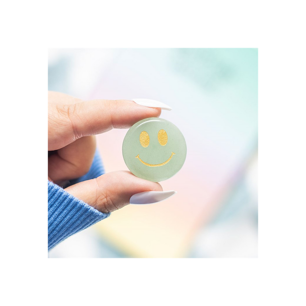 Thumbnail: Stay Positive Aventurine Happy Face Crystal