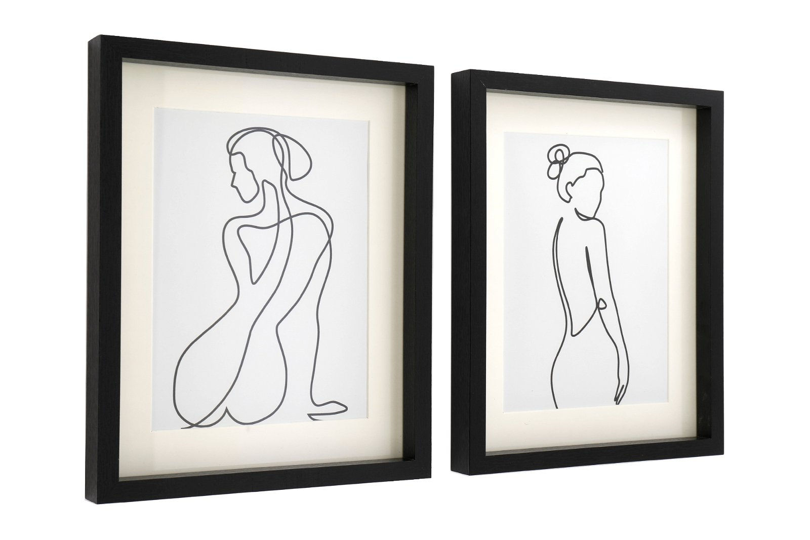 Silhouetted Woman Deco In Frame Shipping furniture UK