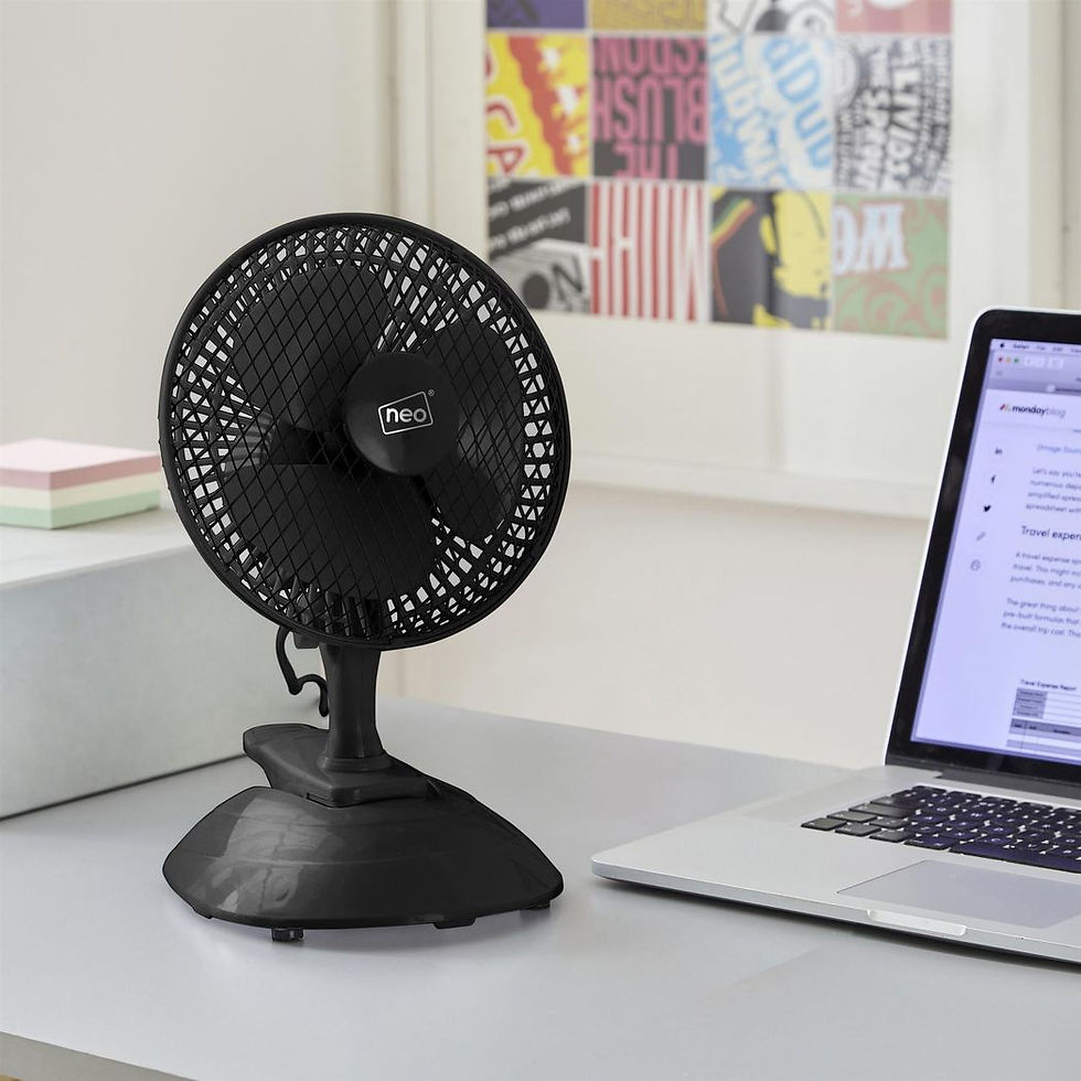 Thumbnail: Neo Mini Clip Base Mount Desk Fan Black