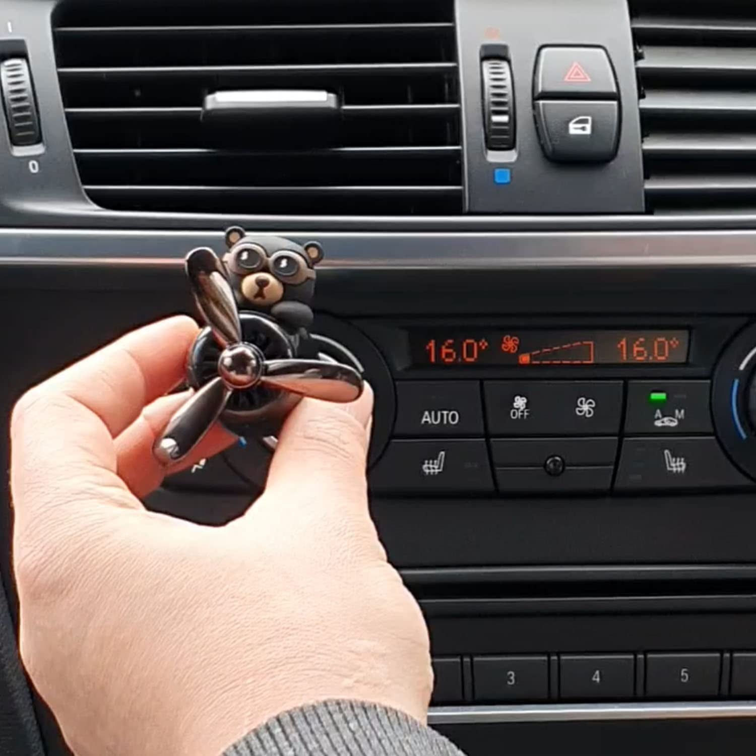 Vintage Aviator Bear Customized Air Freshener for Car Vent