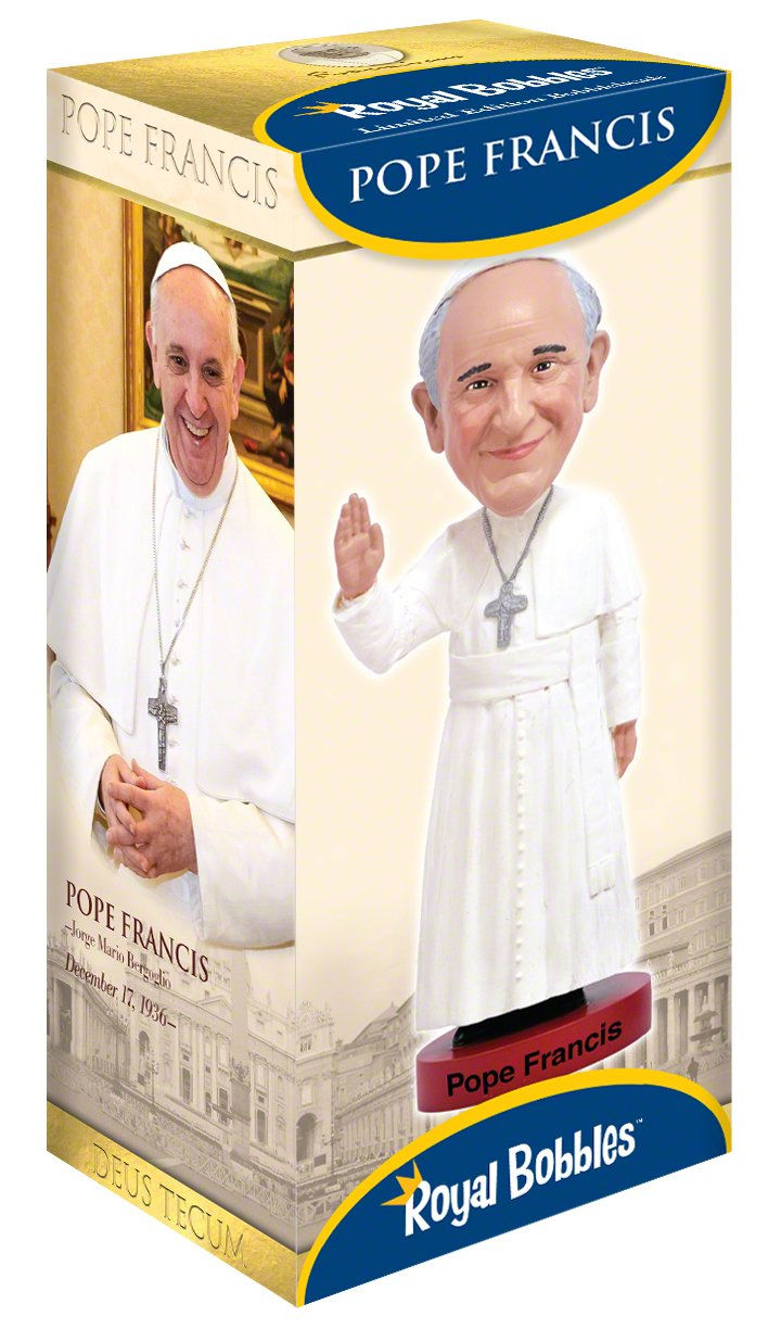 Thumbnail: Royal Bobbles Pope Francis Bobblehead - Novelty Gift