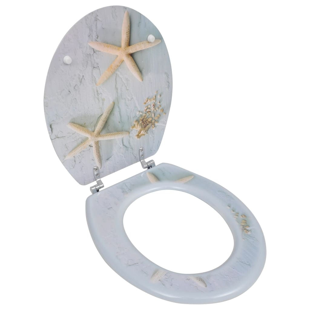 Toilet Seat MDF Lid Starfish