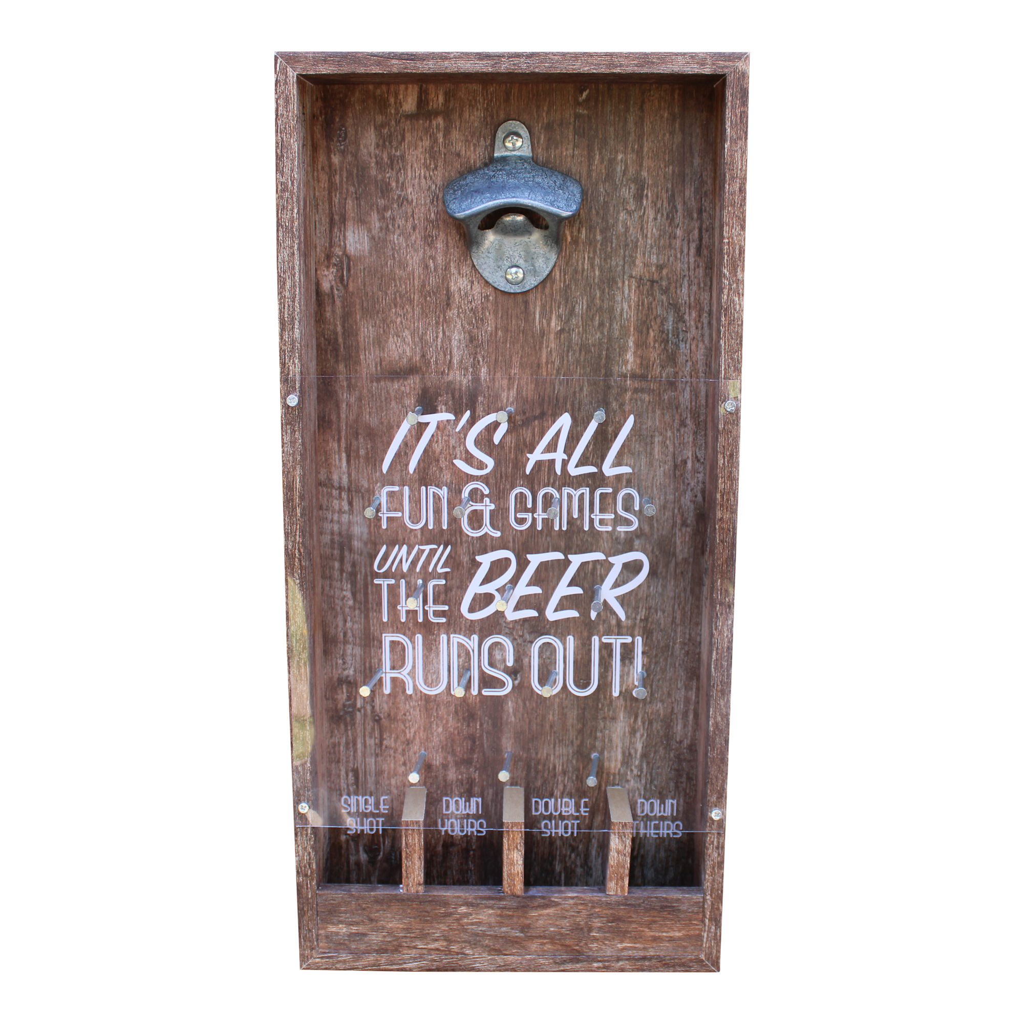 Wall Hanging Bottle Top Drinking Game, Small Shipping furniture UK