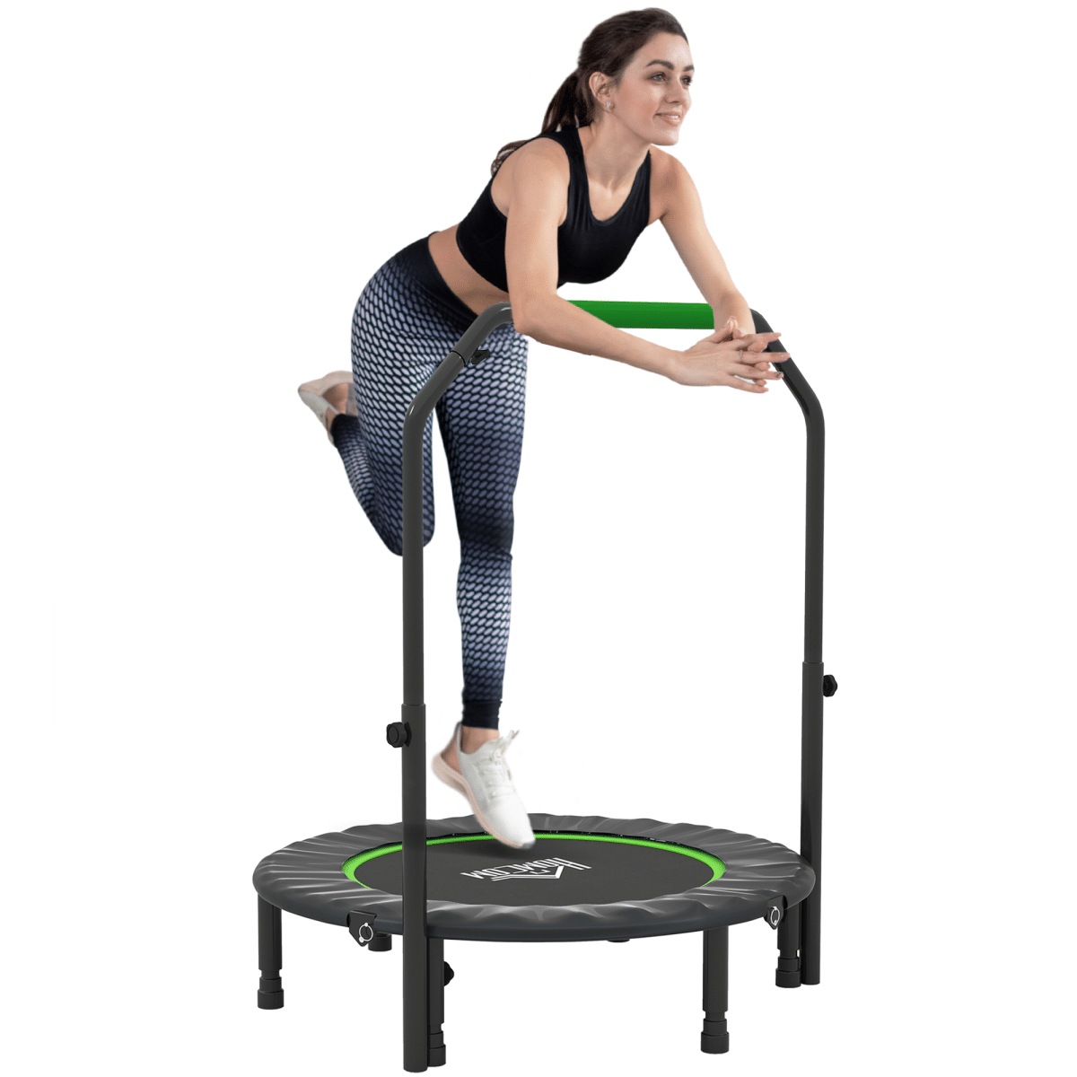 40 Inch Foldable Fitness Trampoline with Foam Handle