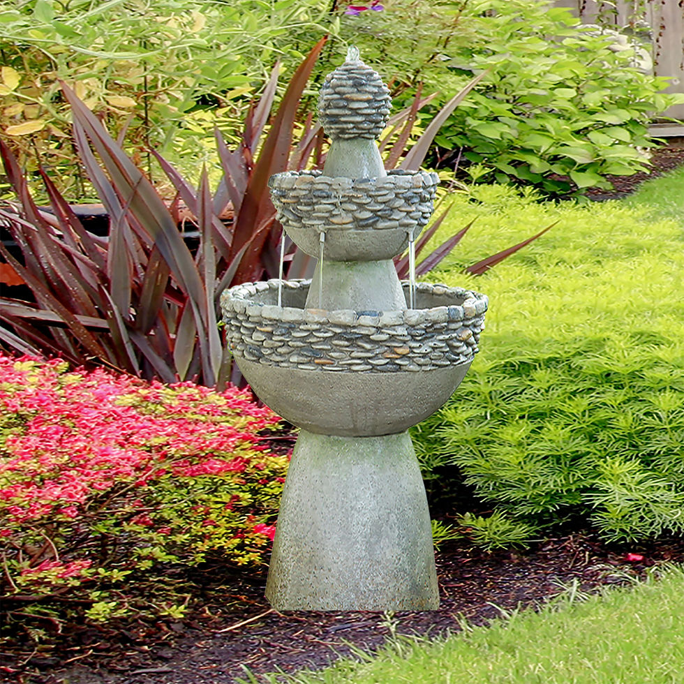 Thumbnail: Garden Water Feature,  Large Water Fountain, 3 Tiered Waterfall
