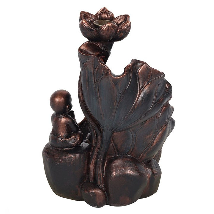Thumbnail: Bronze Effect Buddha Backflow Incense Burner