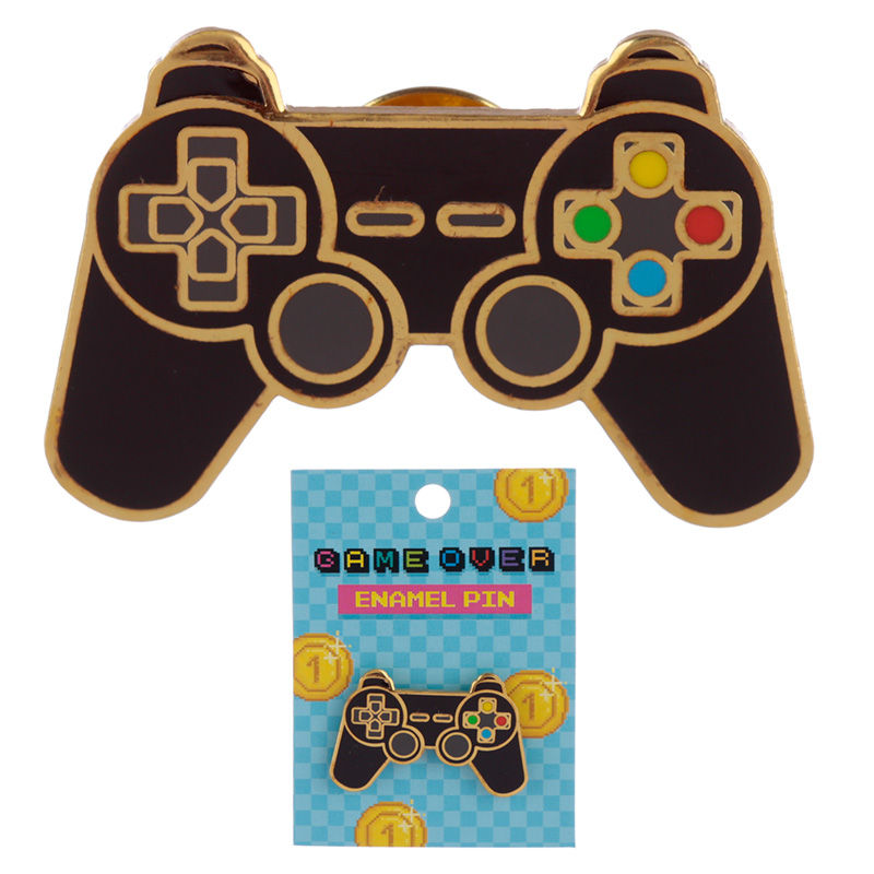 Novelty Gaming Game Controller Design Enamel Pin Badge Novelty Gift