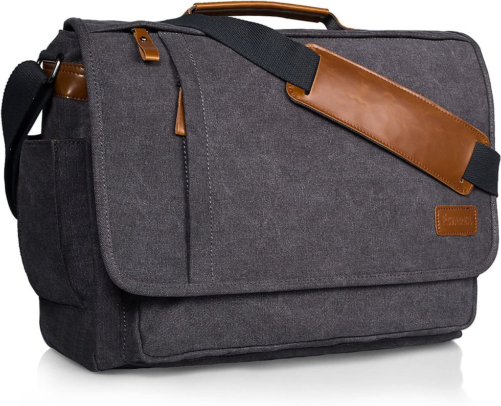 Thumbnail: Laptop Messenger Bag 17 -17.3 Inch Mens Satchel Shoulder Bag for Work