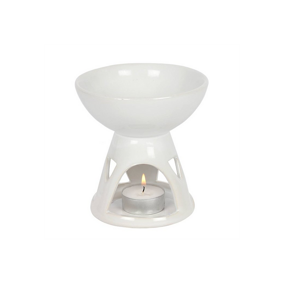 Thumbnail: White Deep Bowl Oil Burner