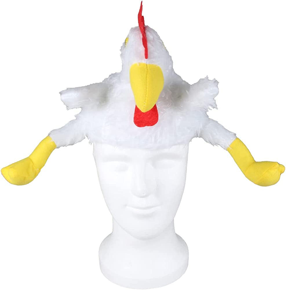 Animal Hat Funny Party Hats Plush Hat for Adults Pig Cow Bull Elephant Chicken F