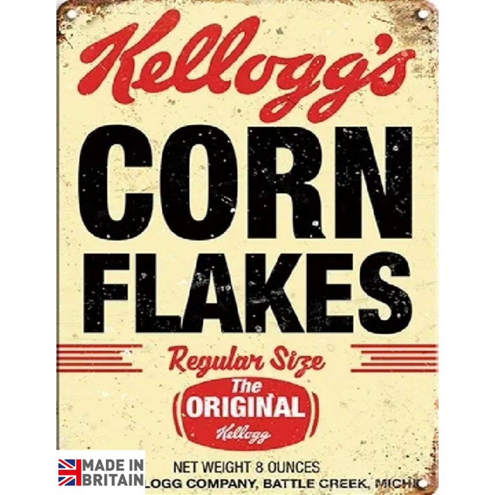 Large Metal Sign 60 x 49.5cm Kellogs Corn Flakes Shipping furniture UK