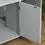 Thumbnail: Indoor Feline Cat Box Furniture Kitty Table w/ Scratch & Magnetic Doors, Grey