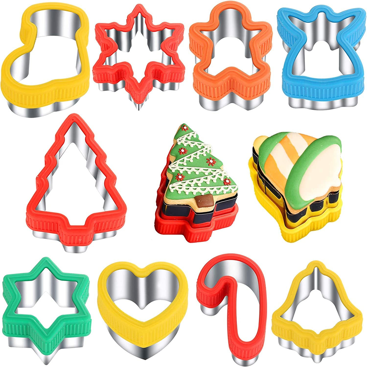 Christmas Cookie Cutter Set: 9 Festive Holiday Shapes for Perfect Baking!