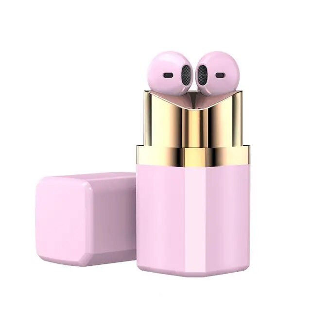 Thumbnail: Lipstick TWS Wireless Bluetooth Sports In-Ear Noise Canceling Macaron Headphones
