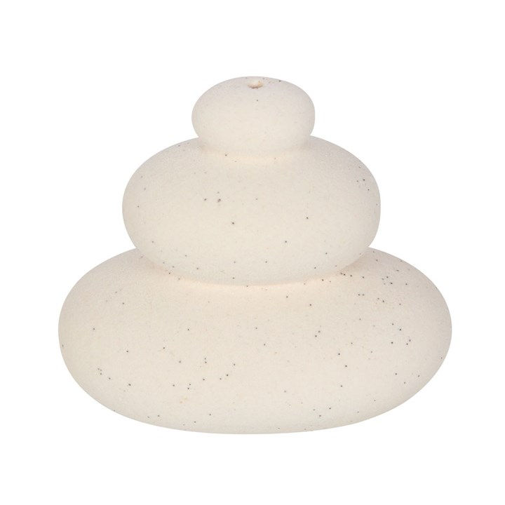 Thumbnail: Cream Speckle Balancing Stones Incense Stick Holder