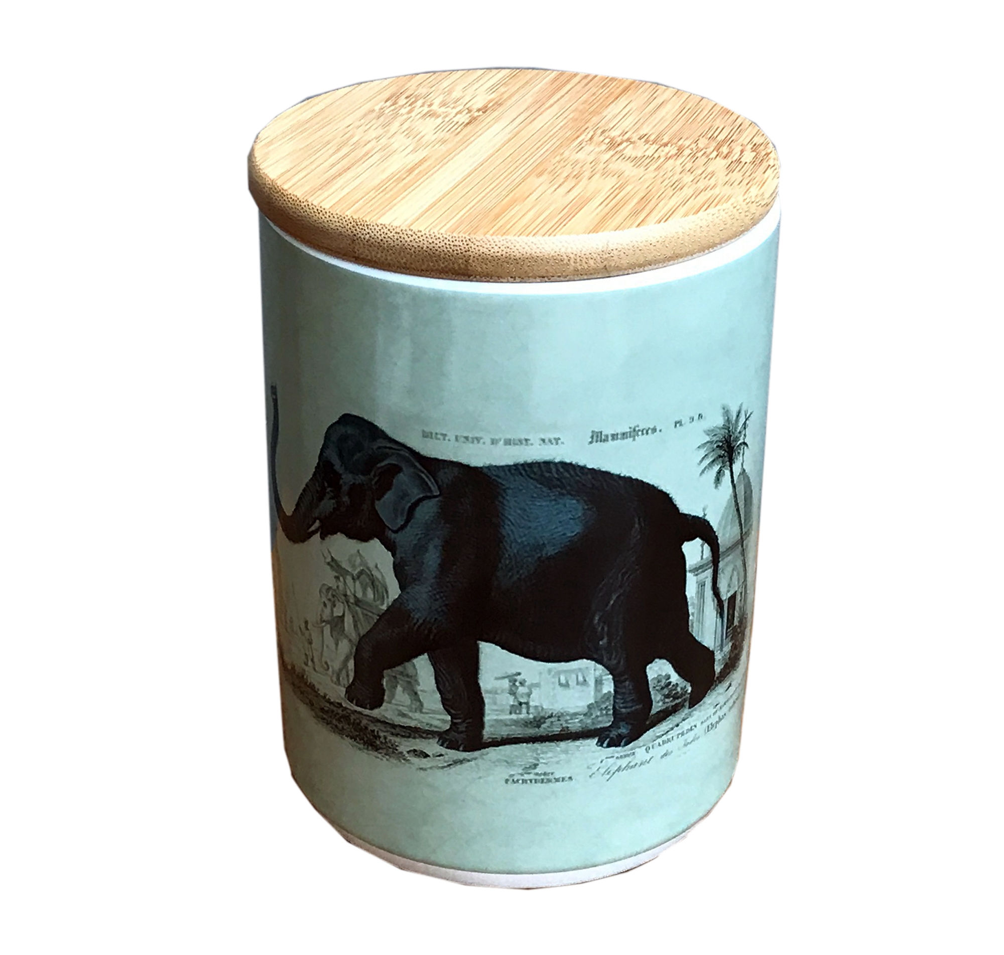 Ceramic Canister With Elephant Shipping furniture UK