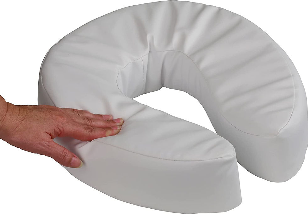Thumbnail: Soft Padded Raised Toilet / Commode Seat - 50 mm (2 inch)