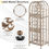 Thumbnail: 45 Bottles Wine Rack, Freestanding Metal Wine Bottle Holder with Latch Door & Ad