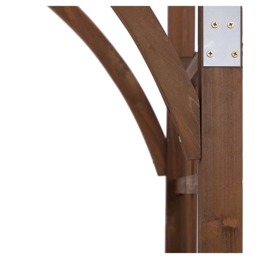 Thumbnail: Beautiful And Practical Garden Arch Dark Brown
