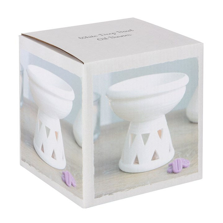 Thumbnail: Off White Deep Bowl Oil Burner