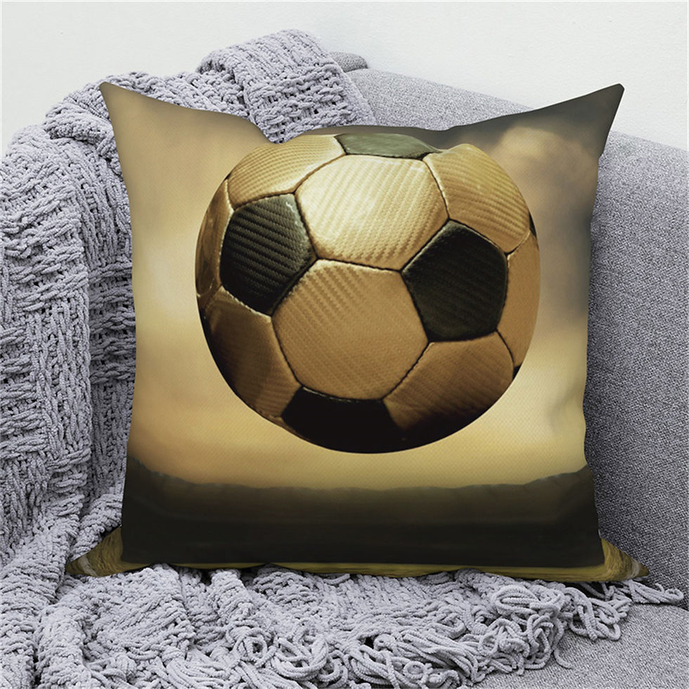 Thumbnail: Football Print Pillowcase  Home Decor Cushion Cover Sofa Car Throw