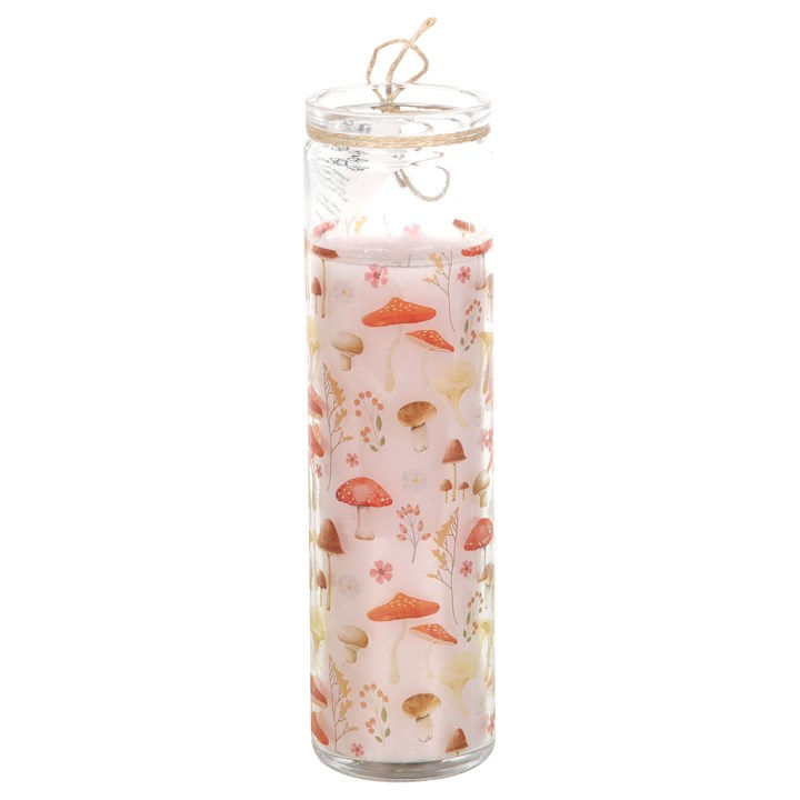 Thumbnail: Mushroom Print Enchanted Forest Tube Candle